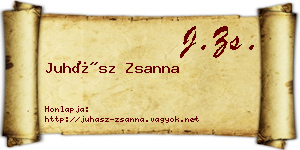 Juhász Zsanna névjegykártya