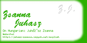 zsanna juhasz business card